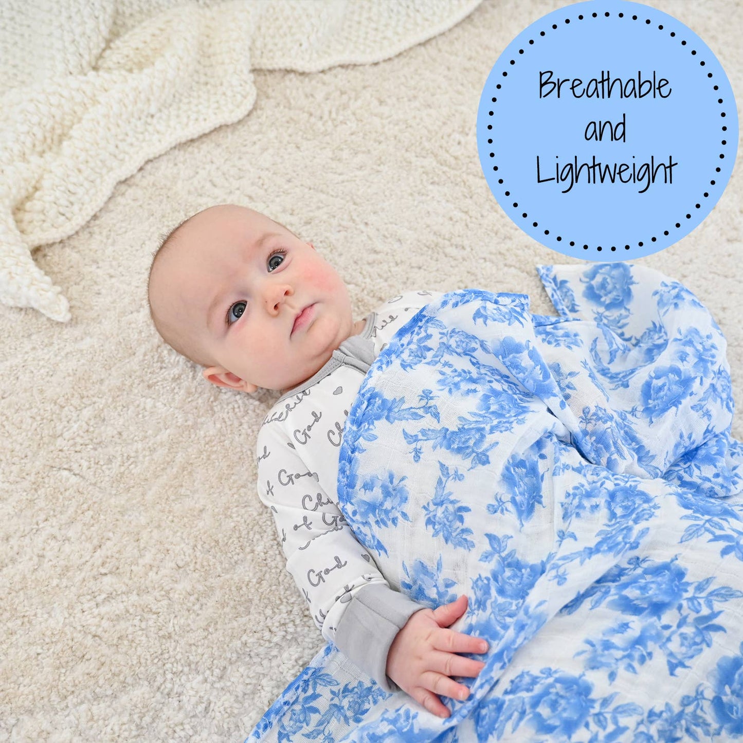 Peony For Your Thoughts Swaddle