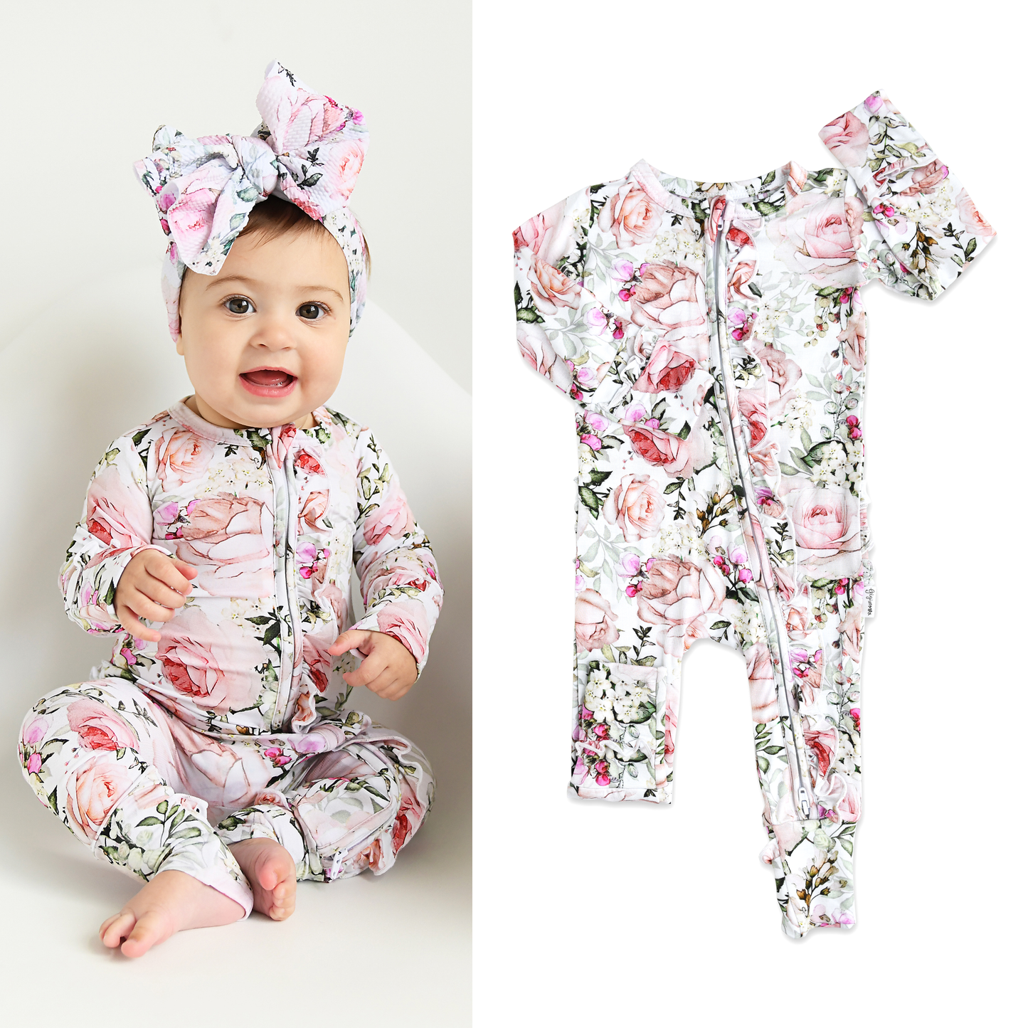 Caroline Ruffle Onesie