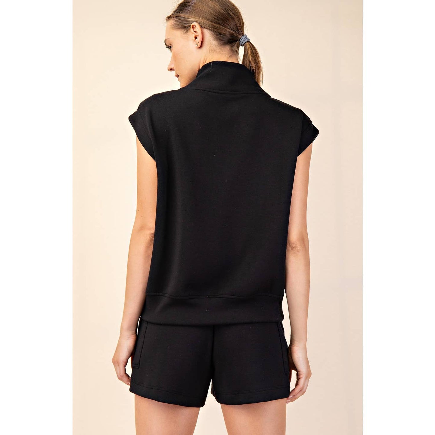 Mix & Match Sleeveless Quarter Zip