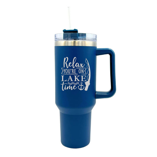Relax Lake Time Tumbler Cup