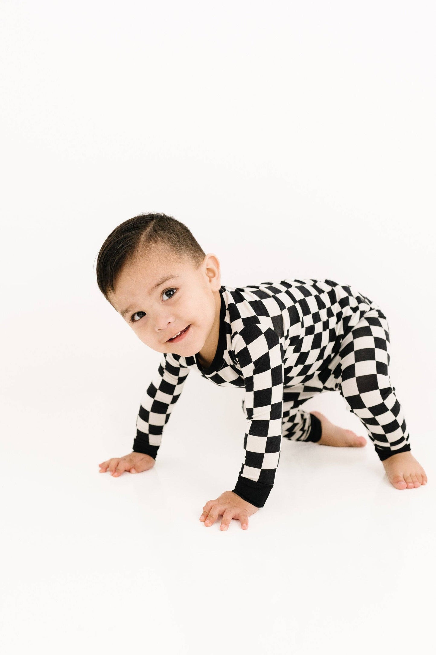 Black Checkered PJ Set