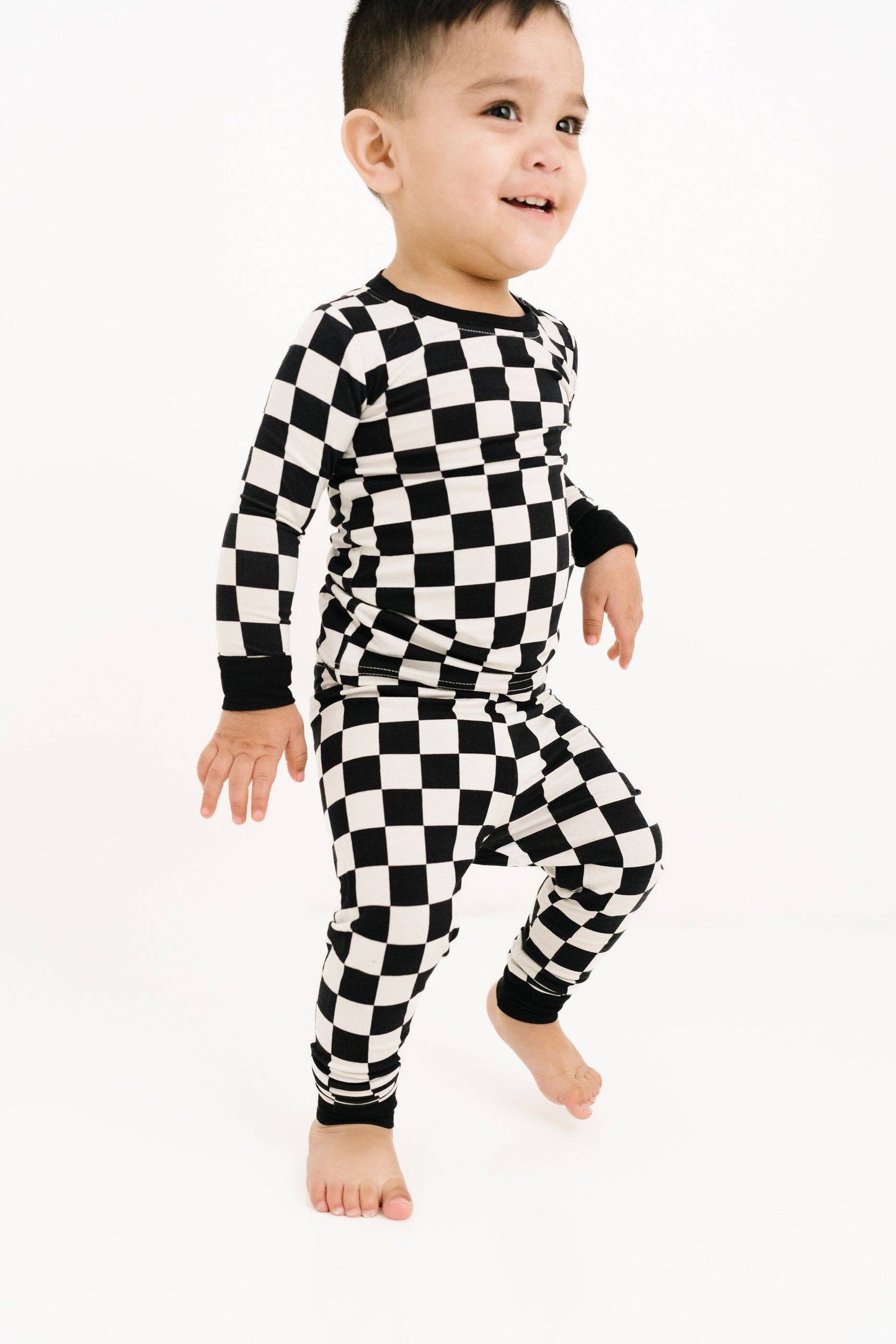 Black Checkered PJ Set