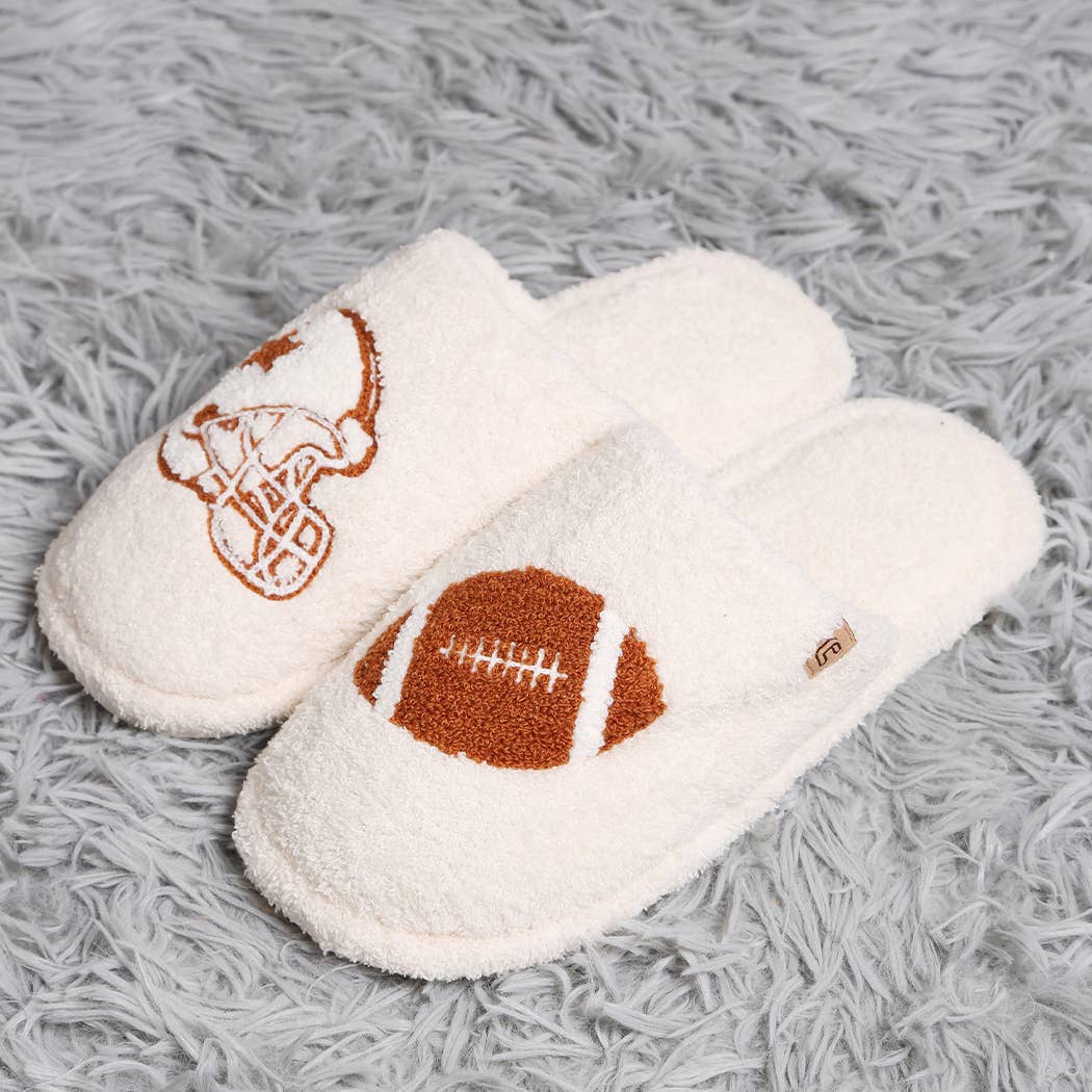 Football Helmet Slippers