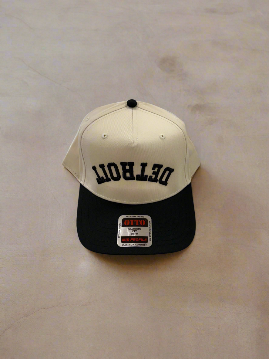 Detroit Upside Down Embroidered Hat