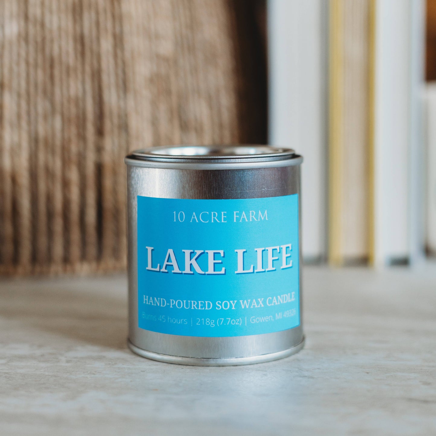 Lake Life Paint Can Candle