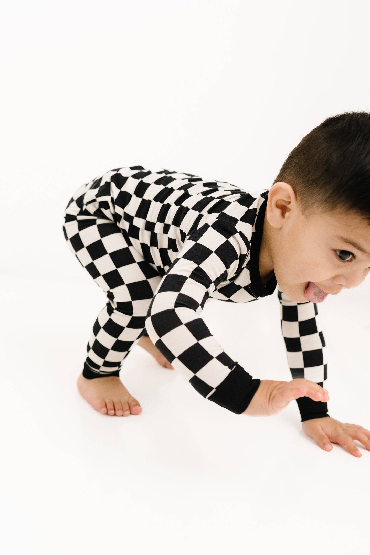 Black Checkered PJ Set