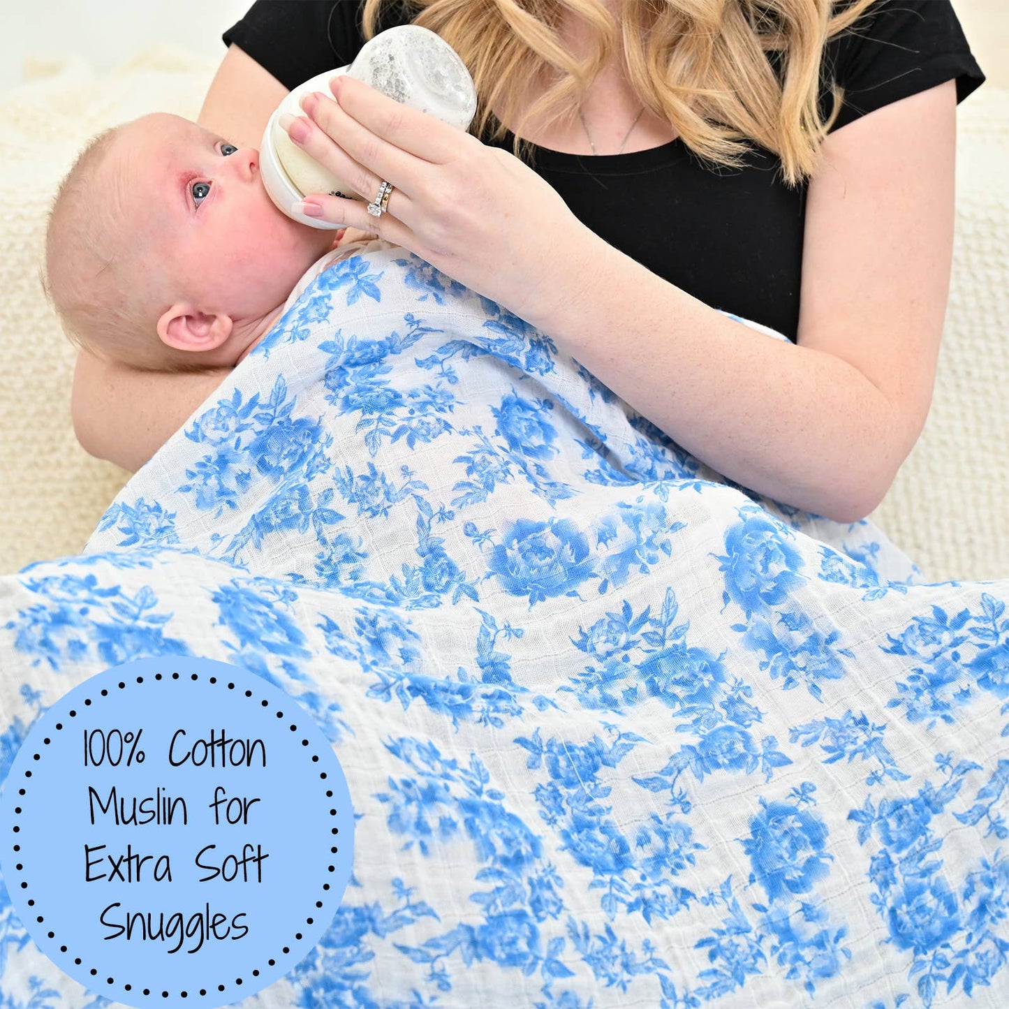 Peony For Your Thoughts Swaddle