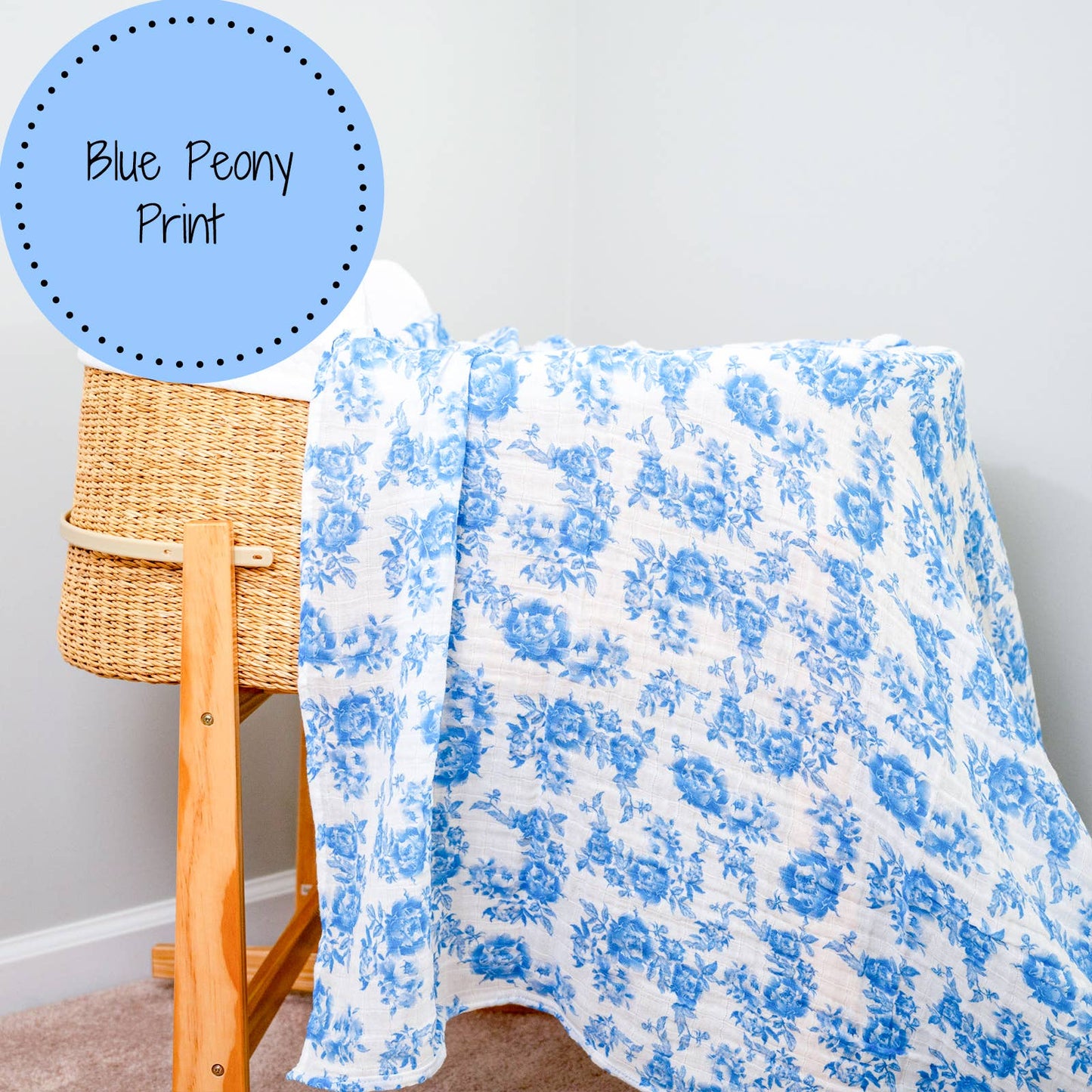 Peony For Your Thoughts Swaddle