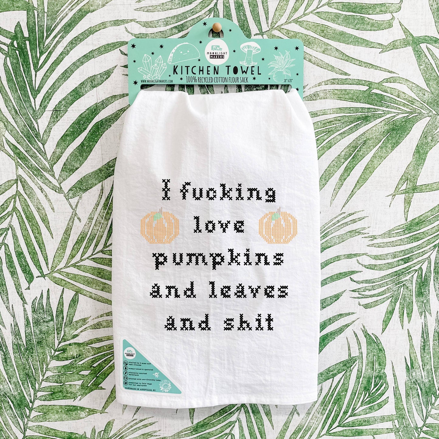 I F***ing Love Pumpkins Tea Towel