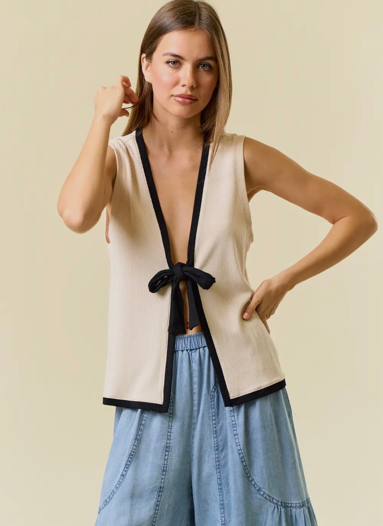 Tie Front Tank Top