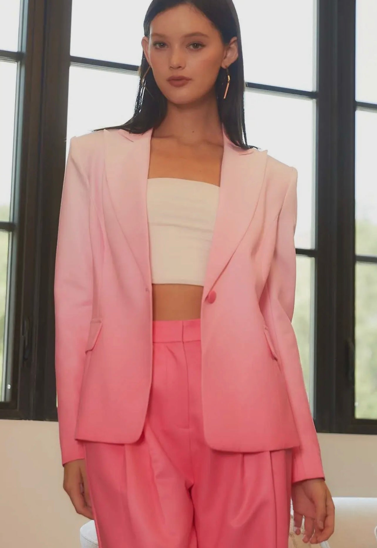 Pink Ombre Blazer