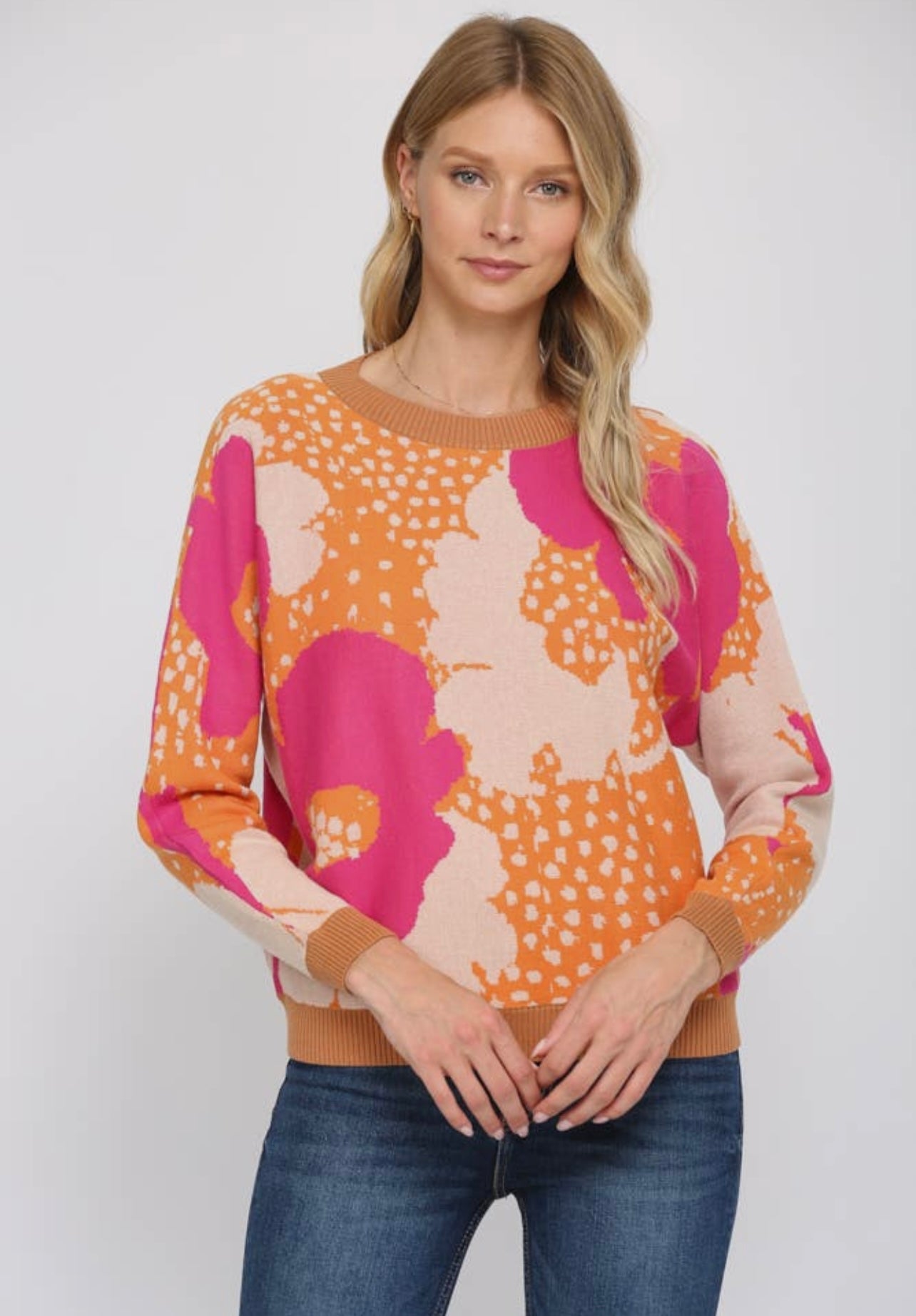 Big Bright Florals Sweater