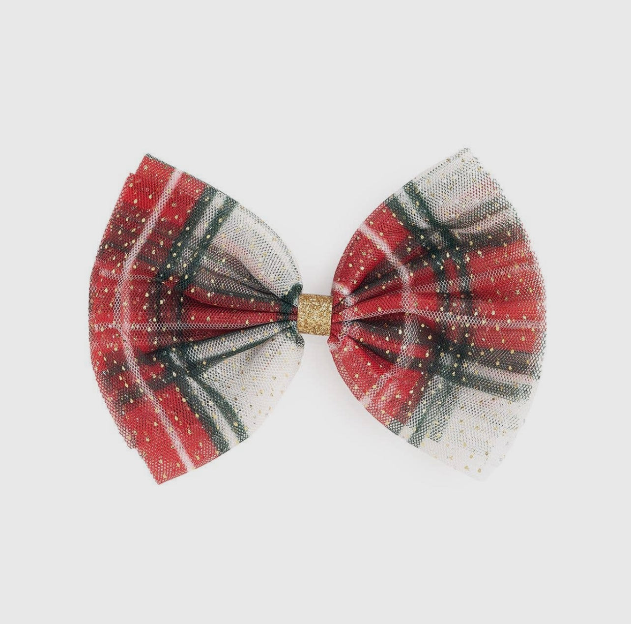 Plaid Bow Hair Clip