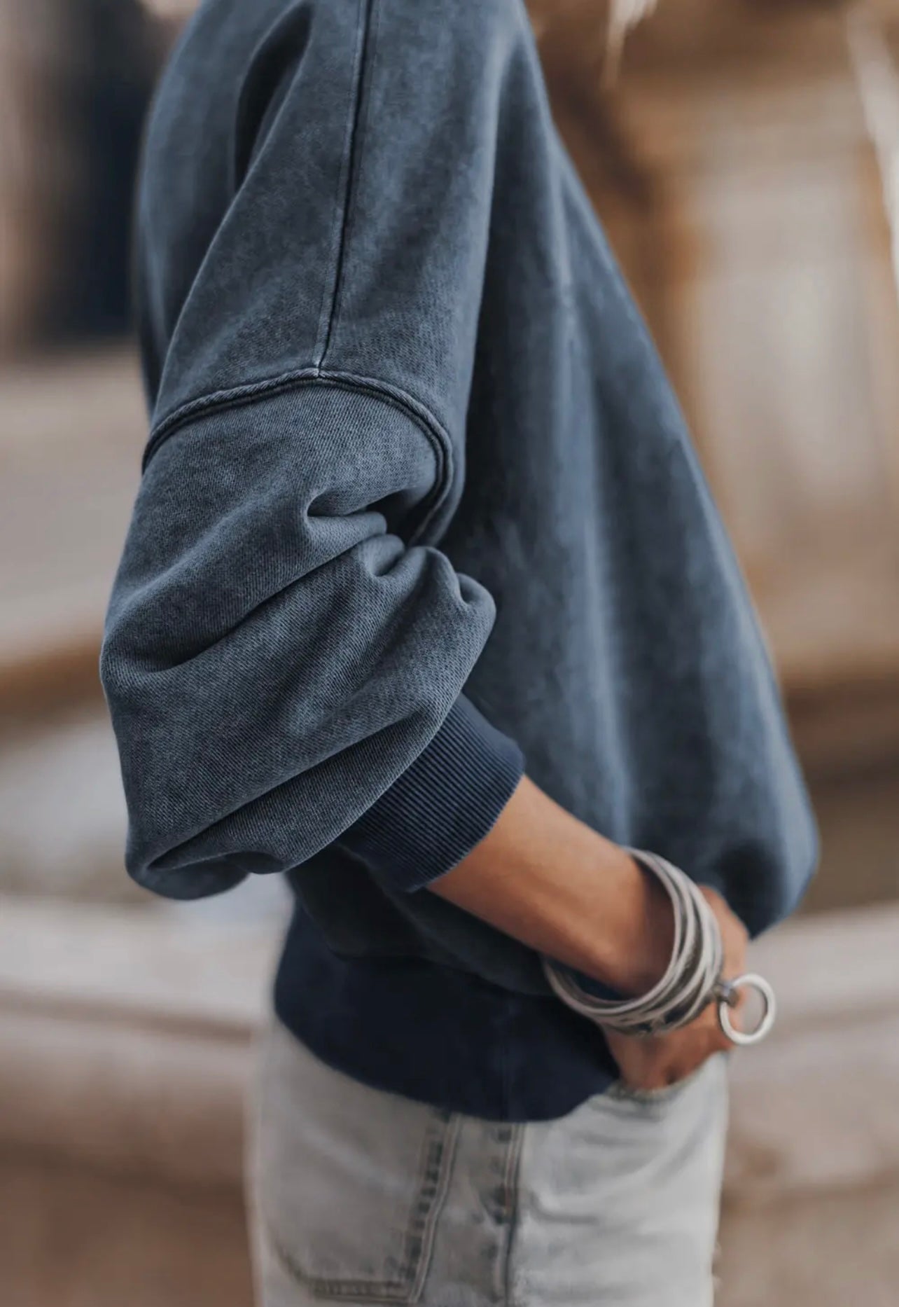 Soft Navy Crewneck