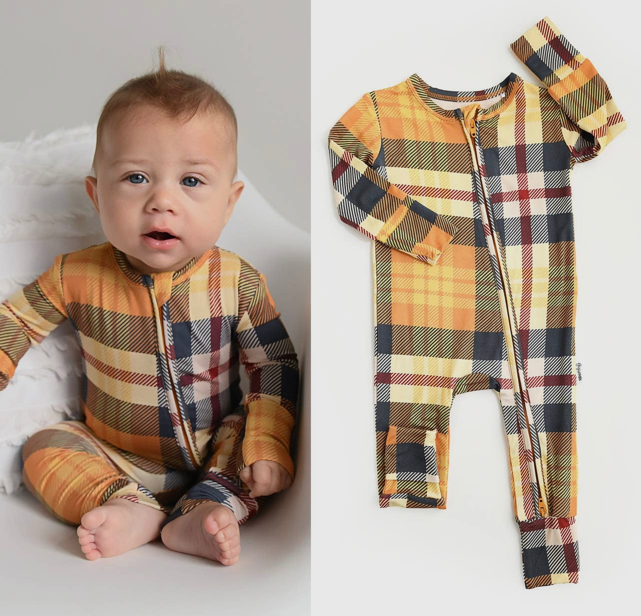 Holiday Plaid Onesie