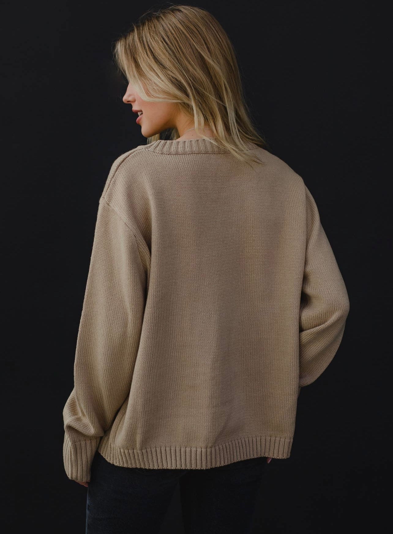 Rock & Roll Tan Sweater