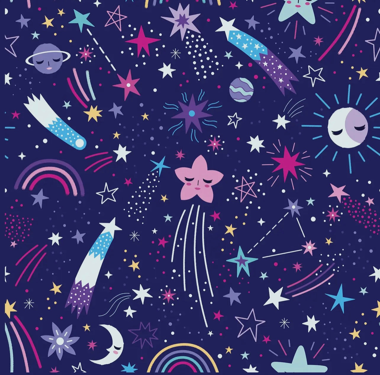 Navy Galaxy Onesie