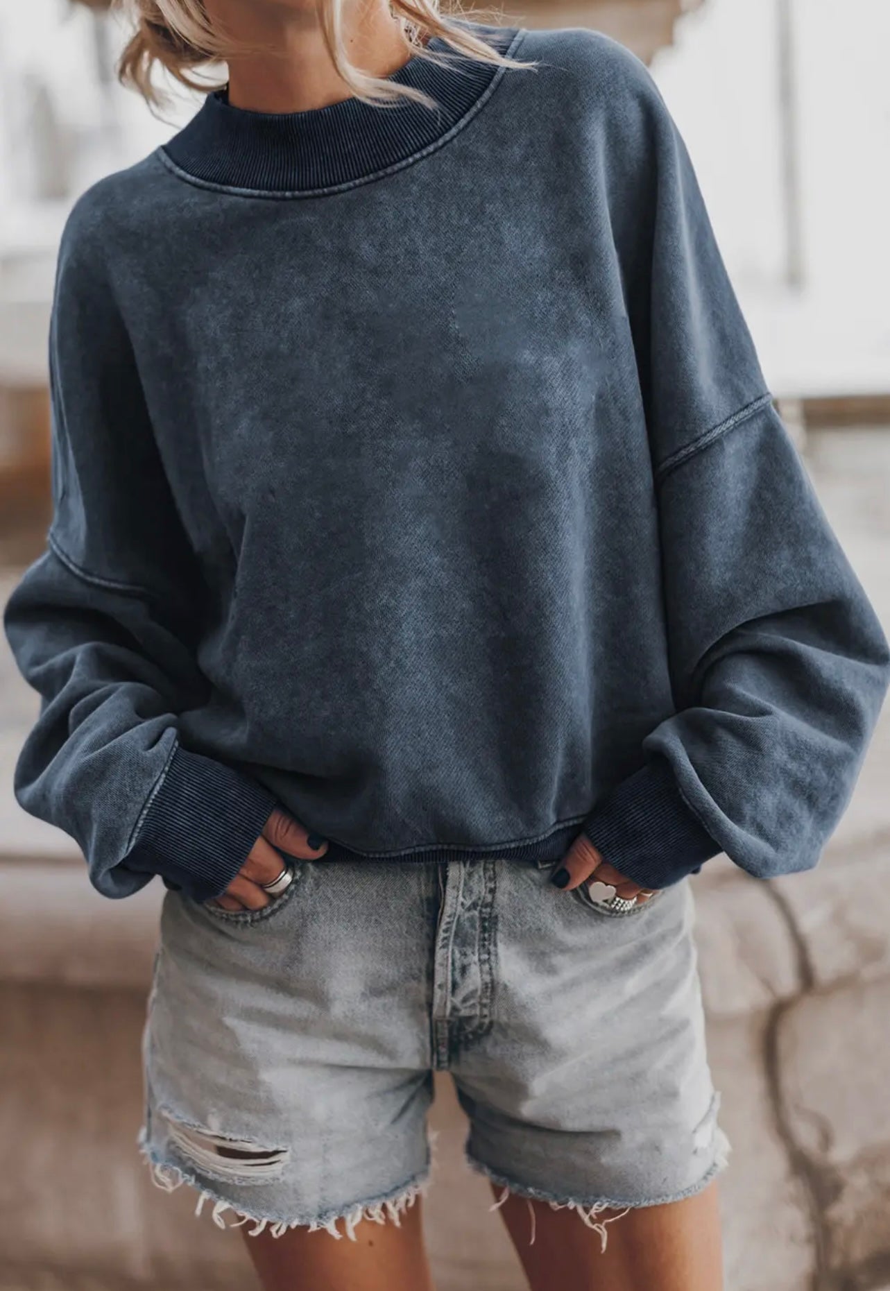 Soft Navy Crewneck