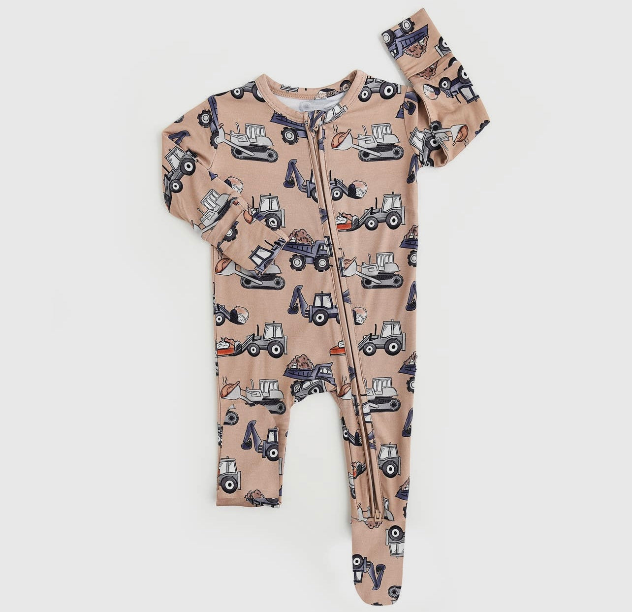 Tan Trucks Onesie