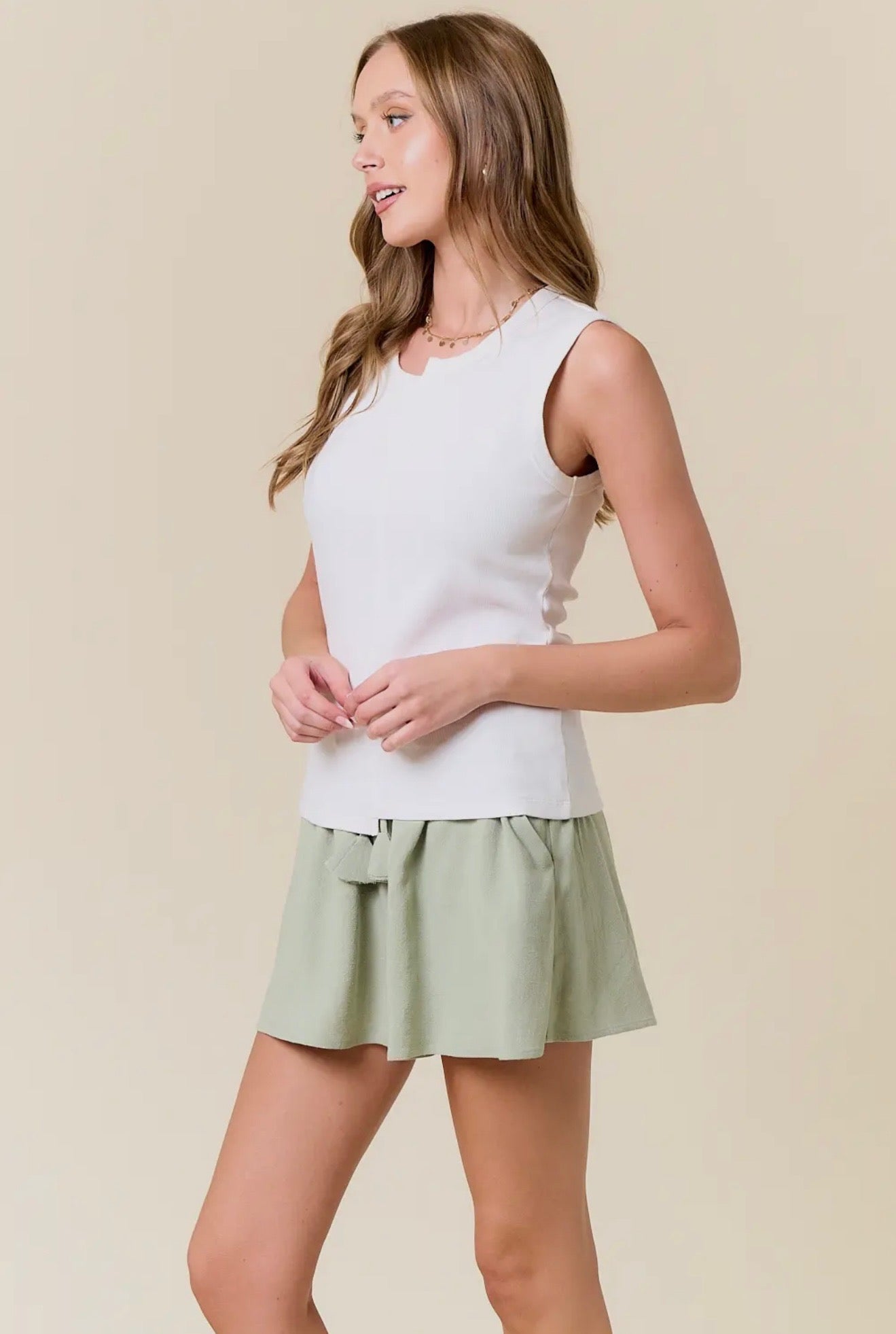 Jagged Neck Tank