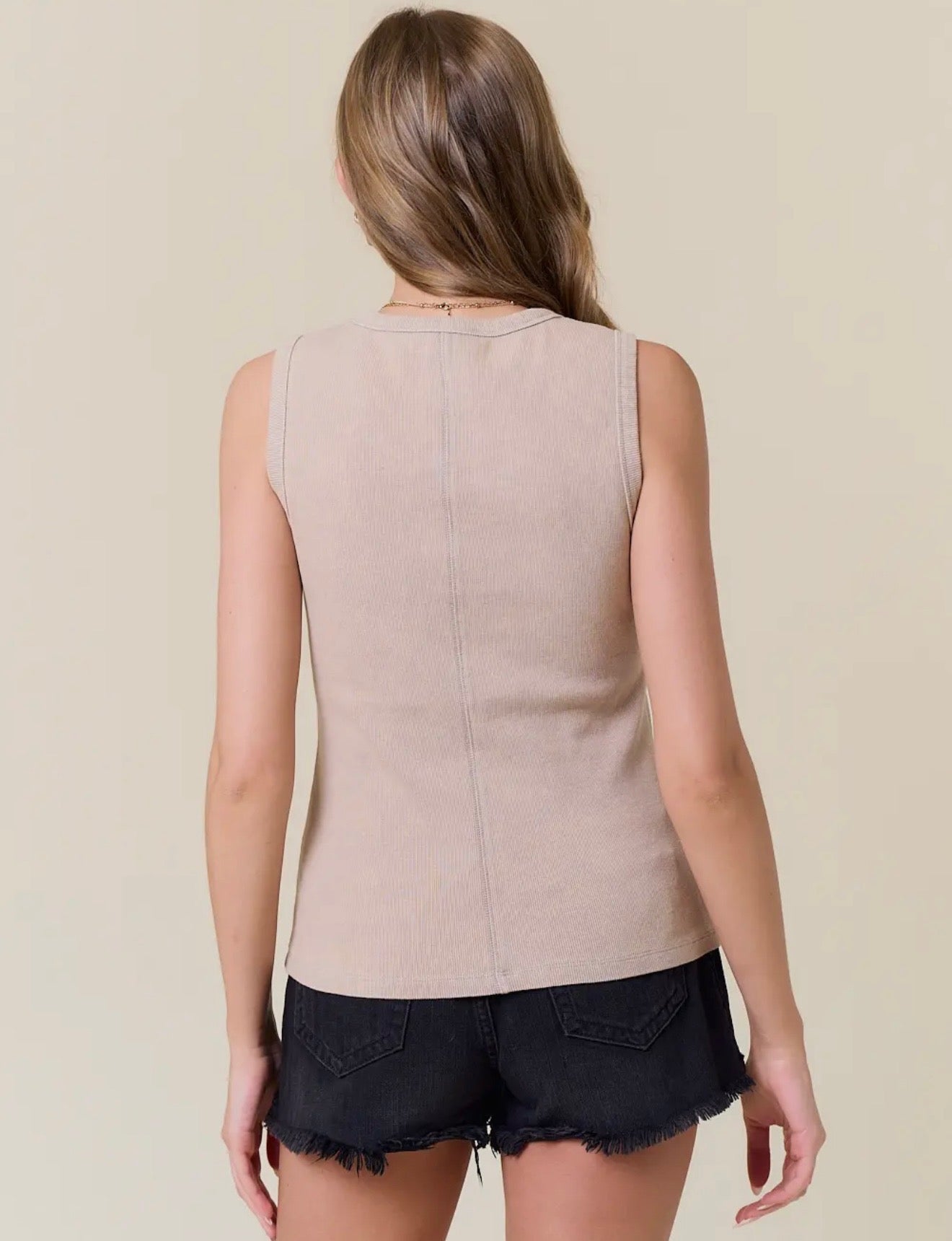 Jagged Neck Tank