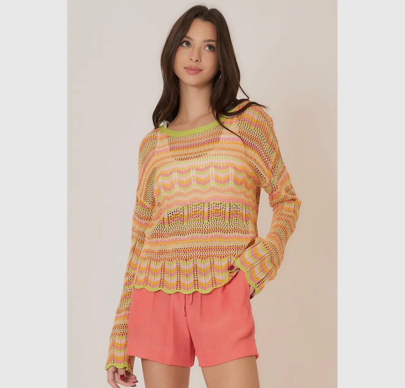 Neon Colors Knit Top