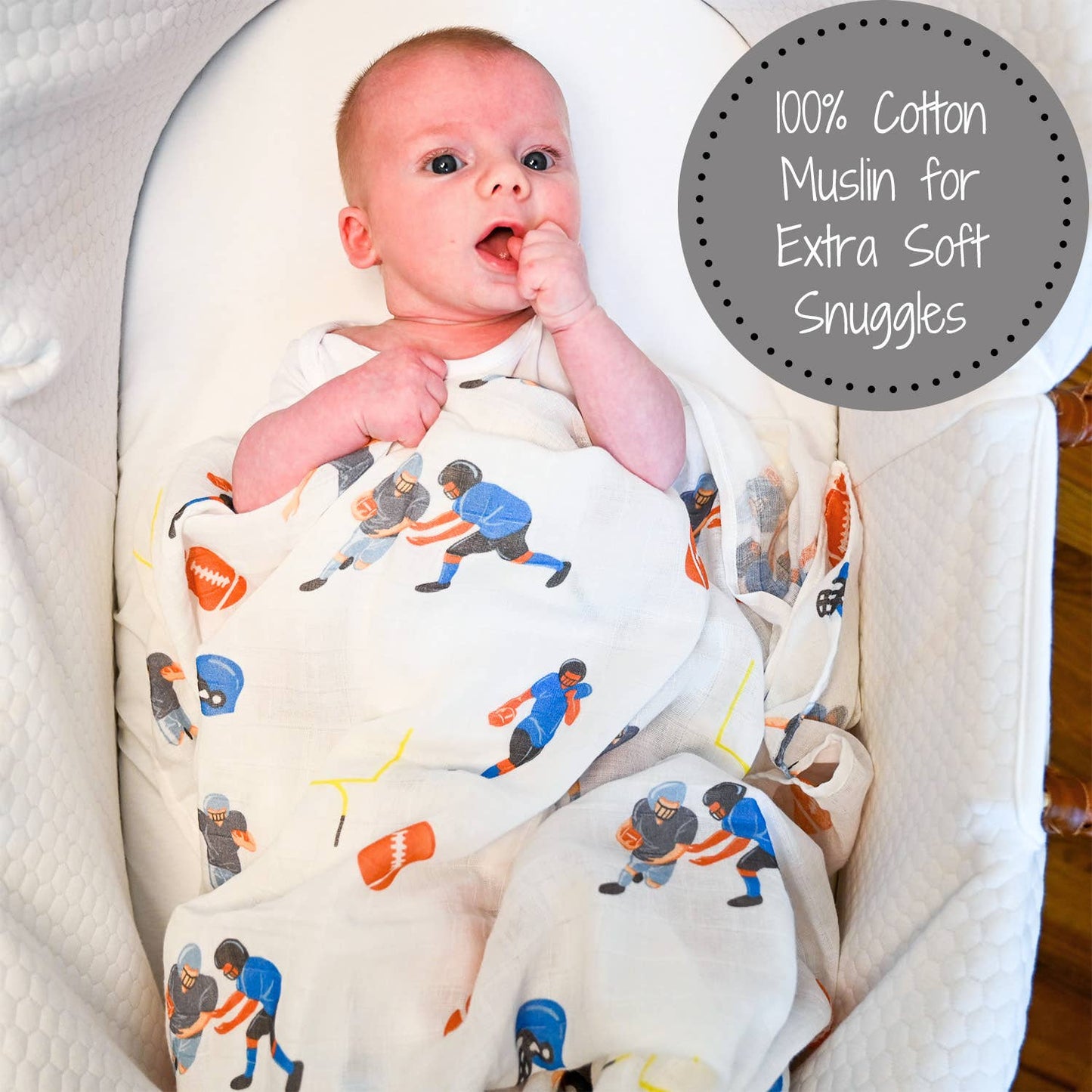 Touchdown Swaddle Blanket