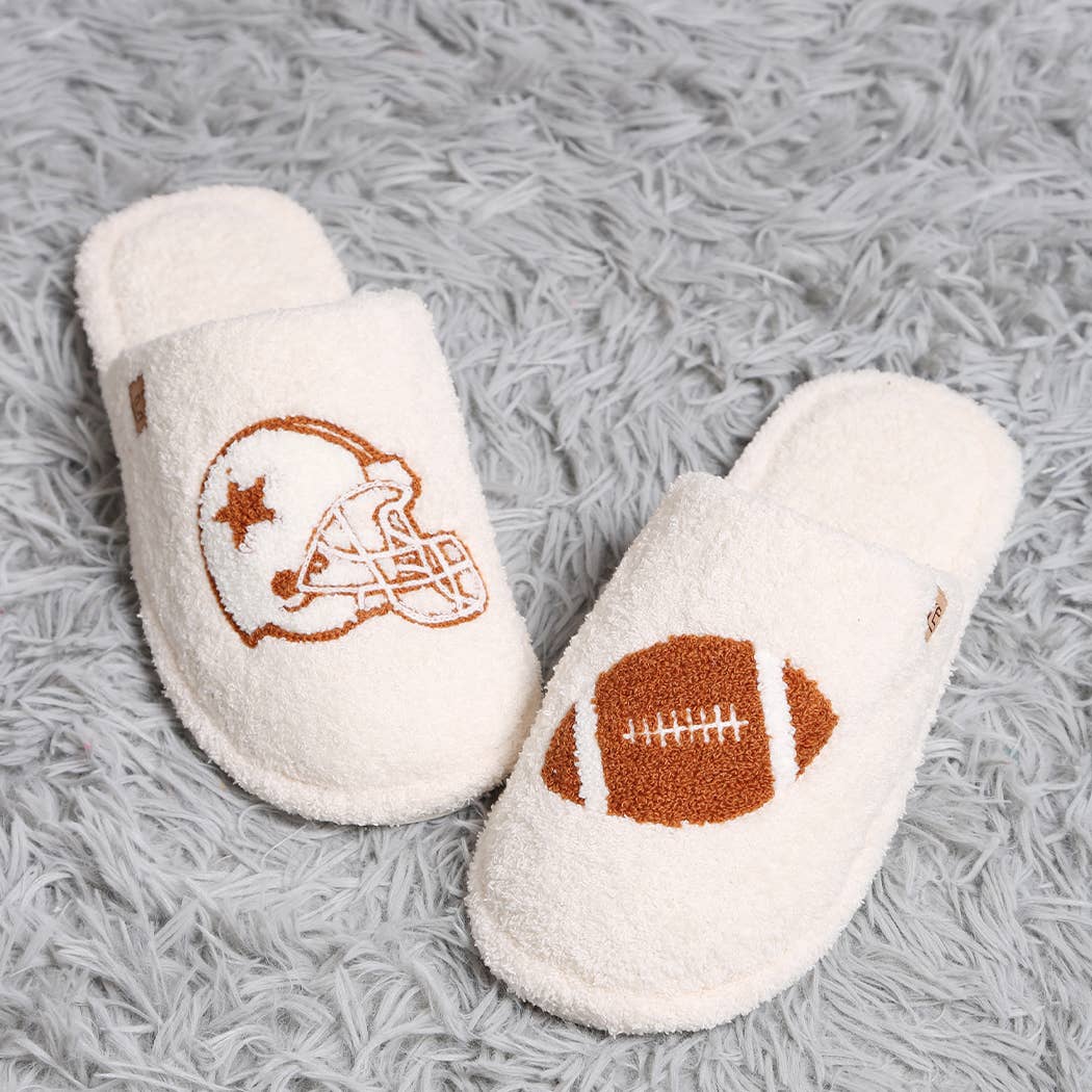 Football Helmet Slippers