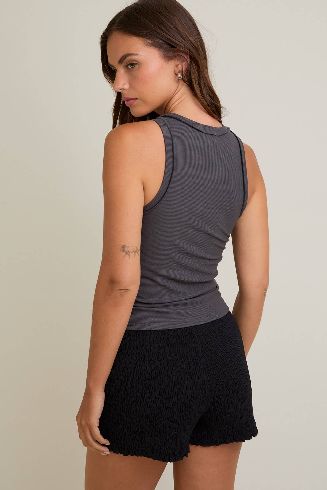Inside Out Ribbed Tank