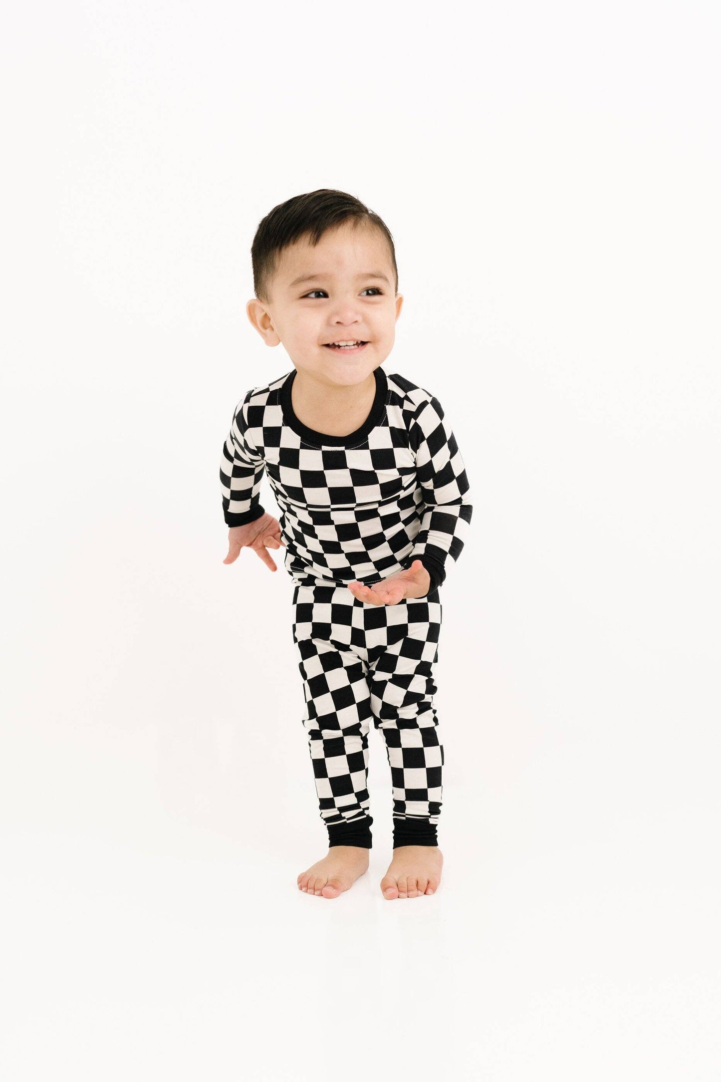 Black Checkered PJ Set