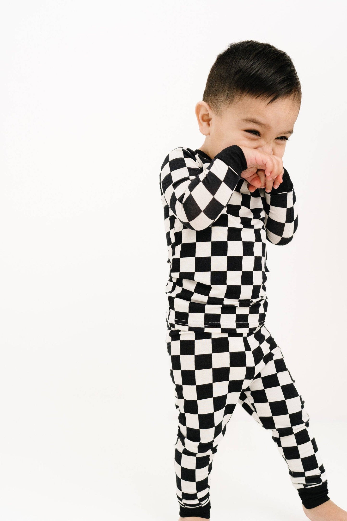 Black Checkered PJ Set