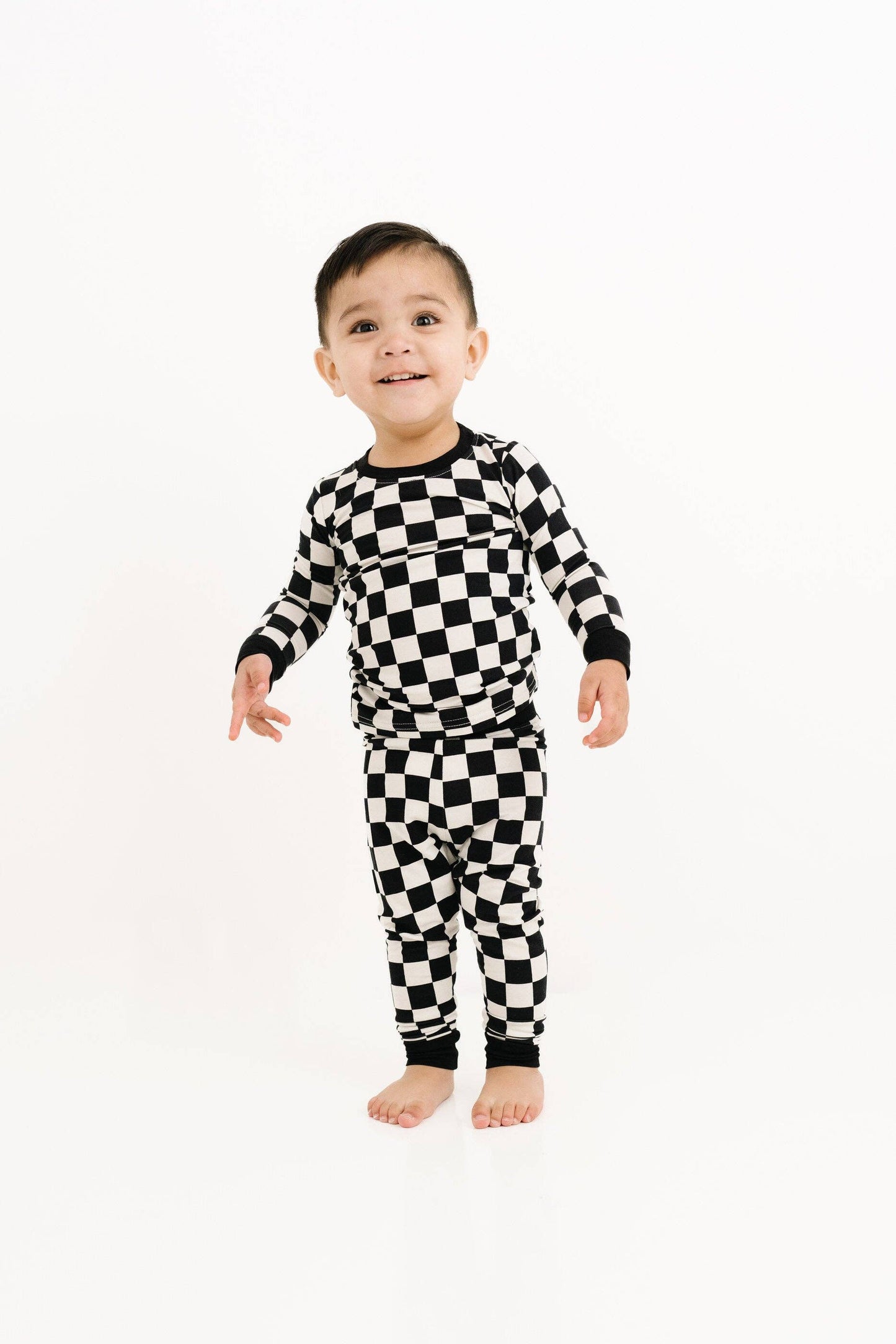 Black Checkered PJ Set