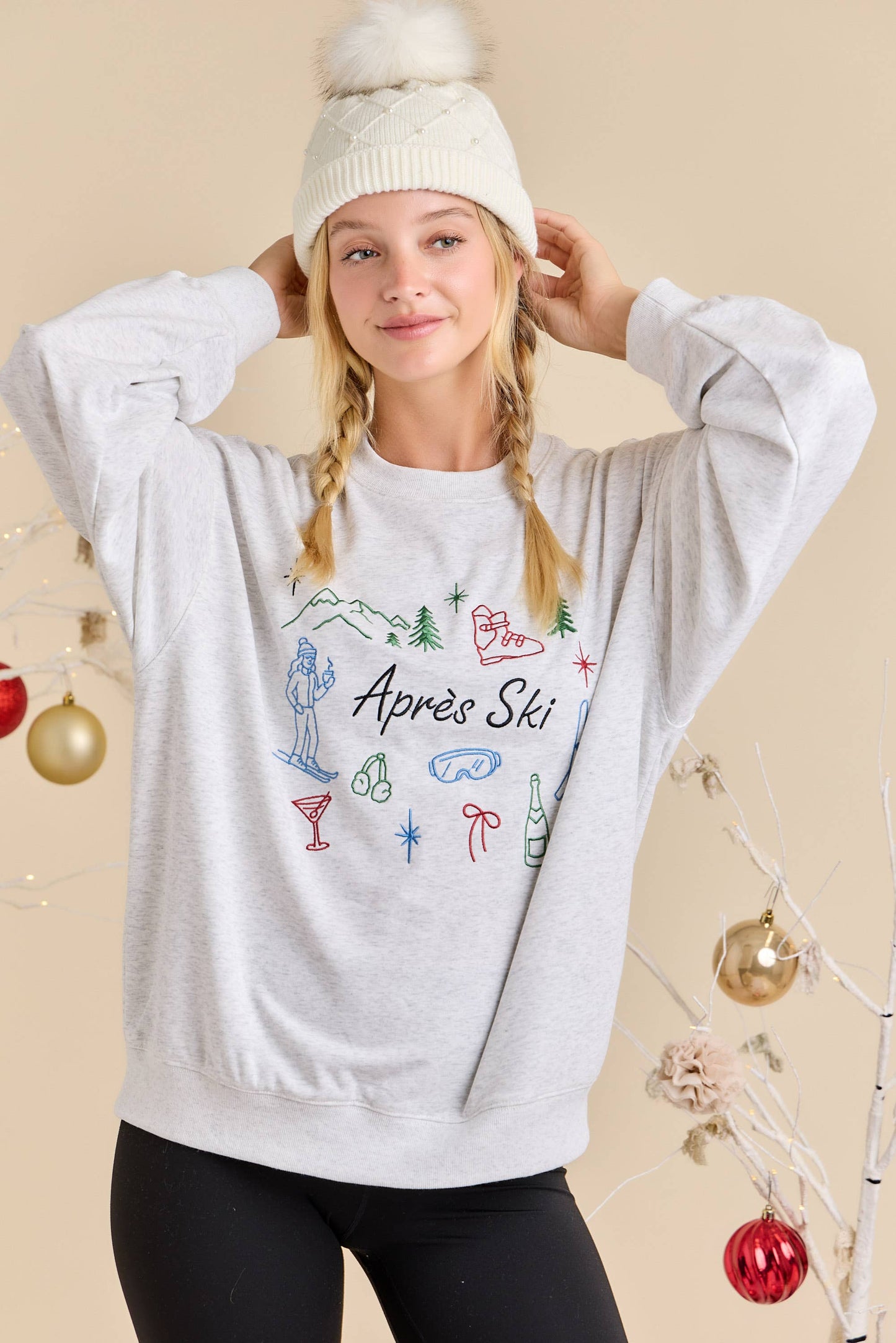 Après Ski Embroidered Sweatshirt
