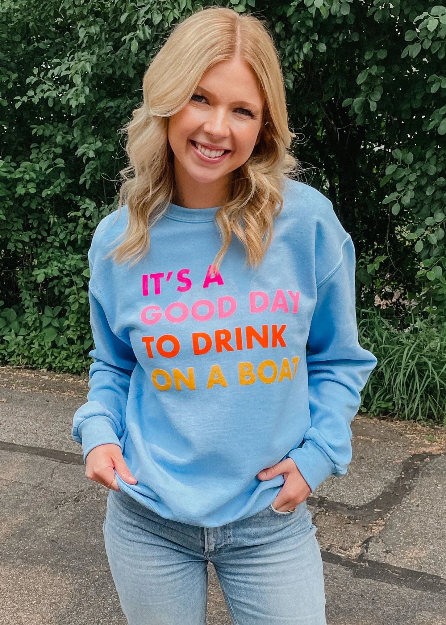 Drink on a Boat Crewneck