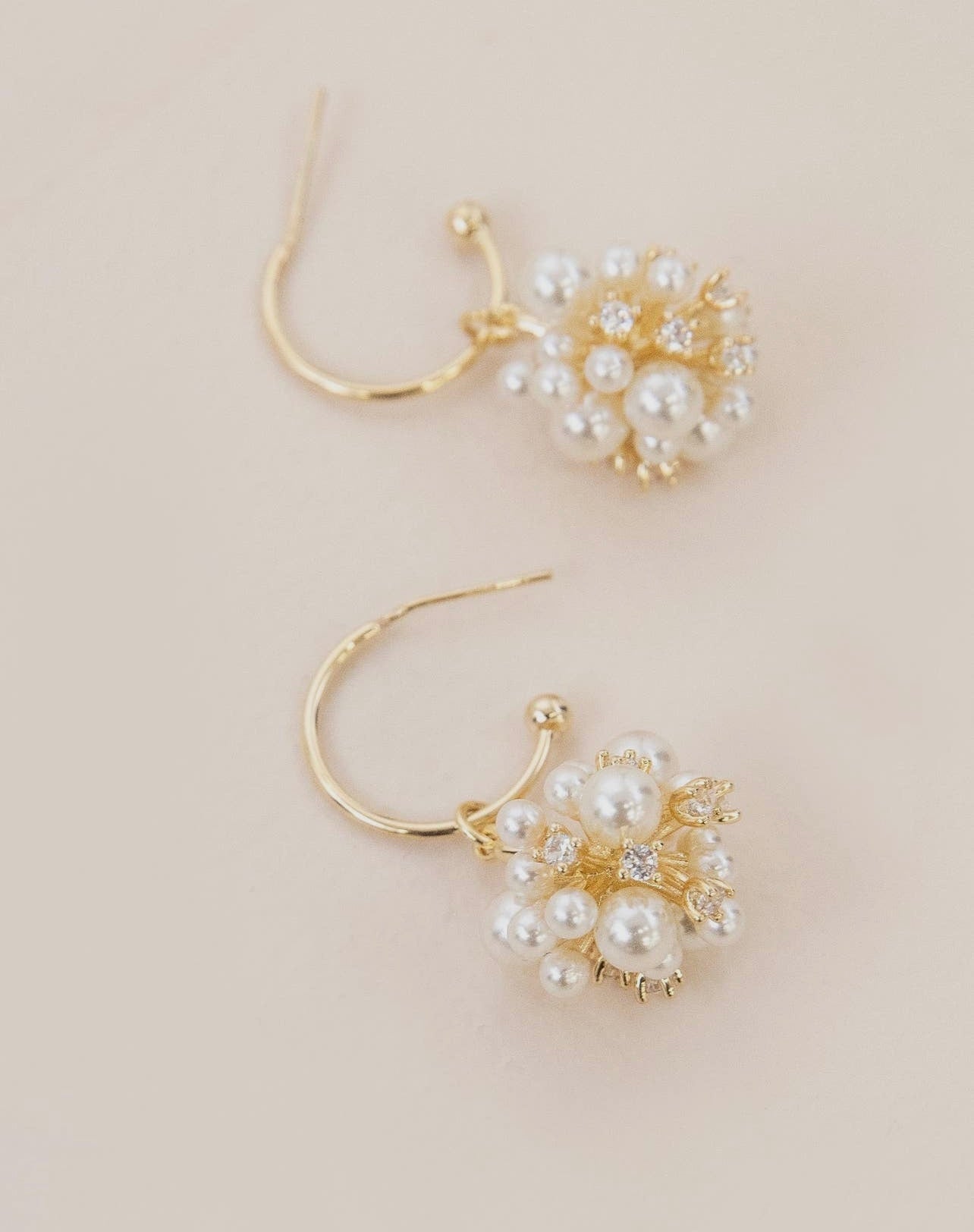 Pearl Cluster Earrings