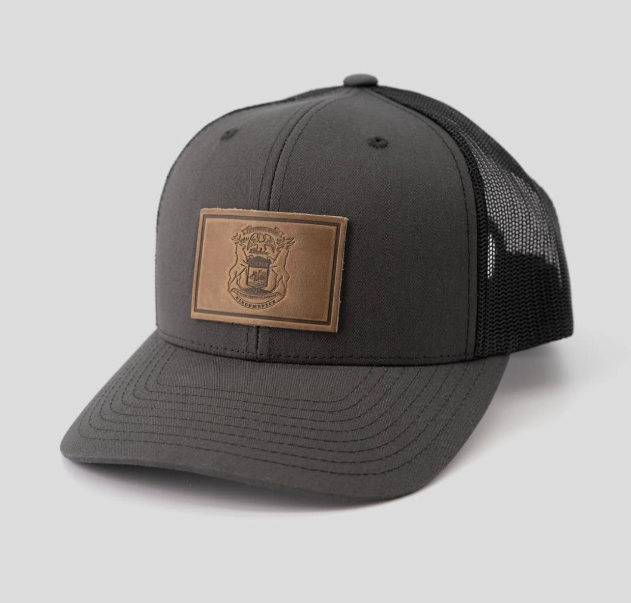 Hat with Michigan Flag Patch