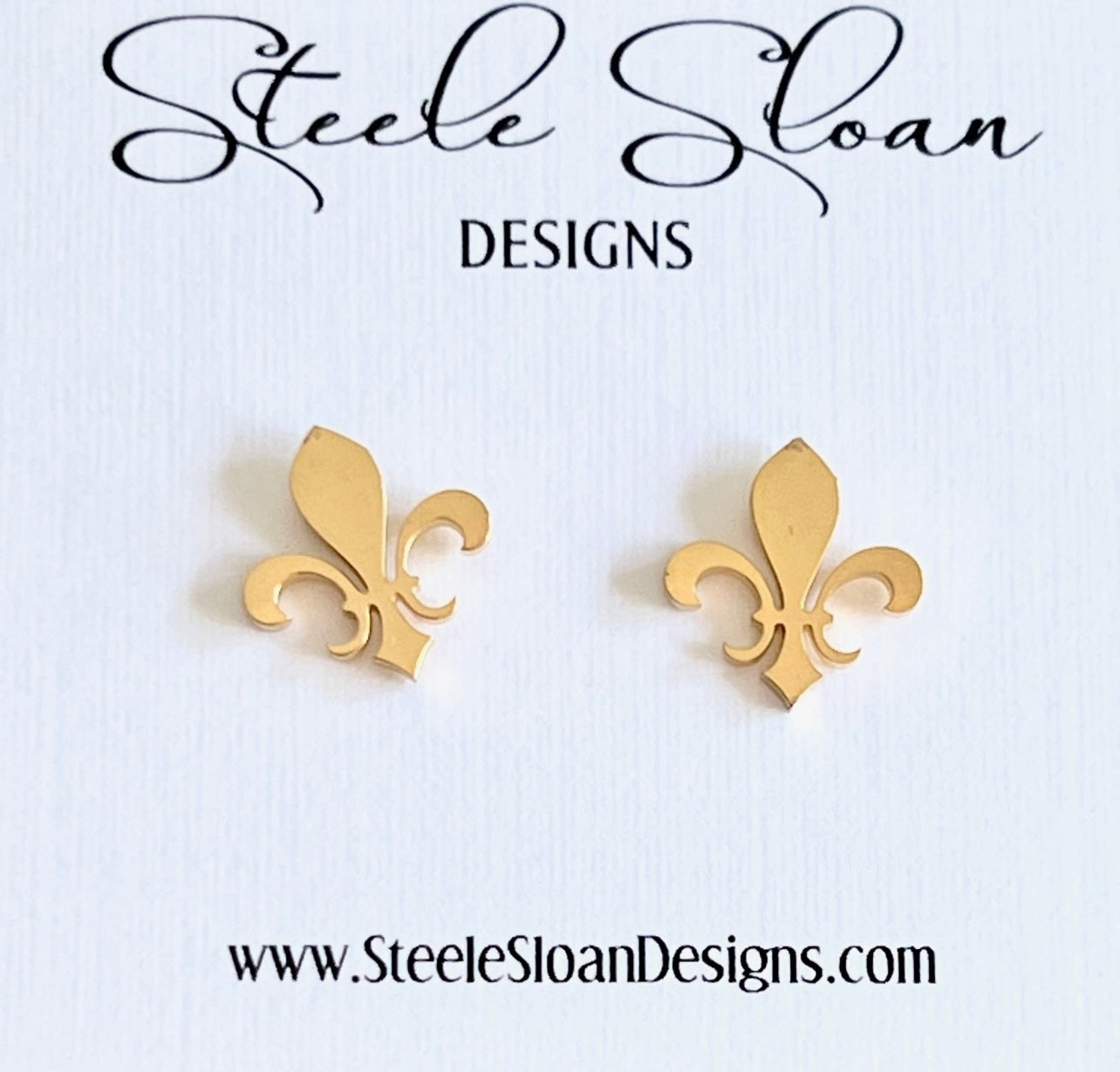 Fleur De Lis Post Earrings