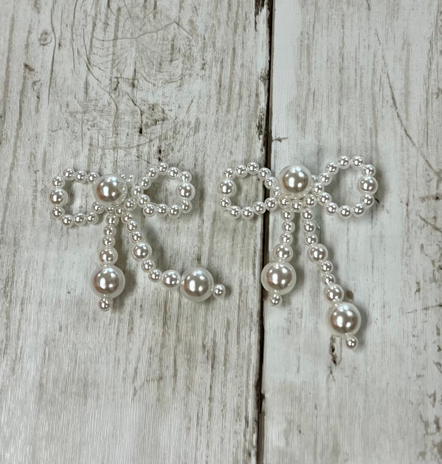Pearl Bow Earrings