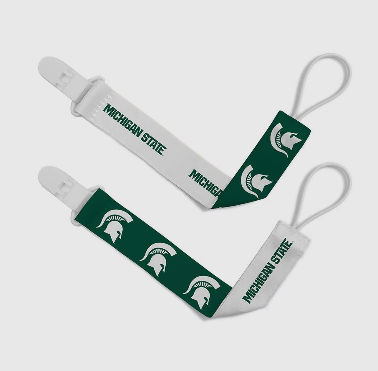 MSU Pacifier Clips