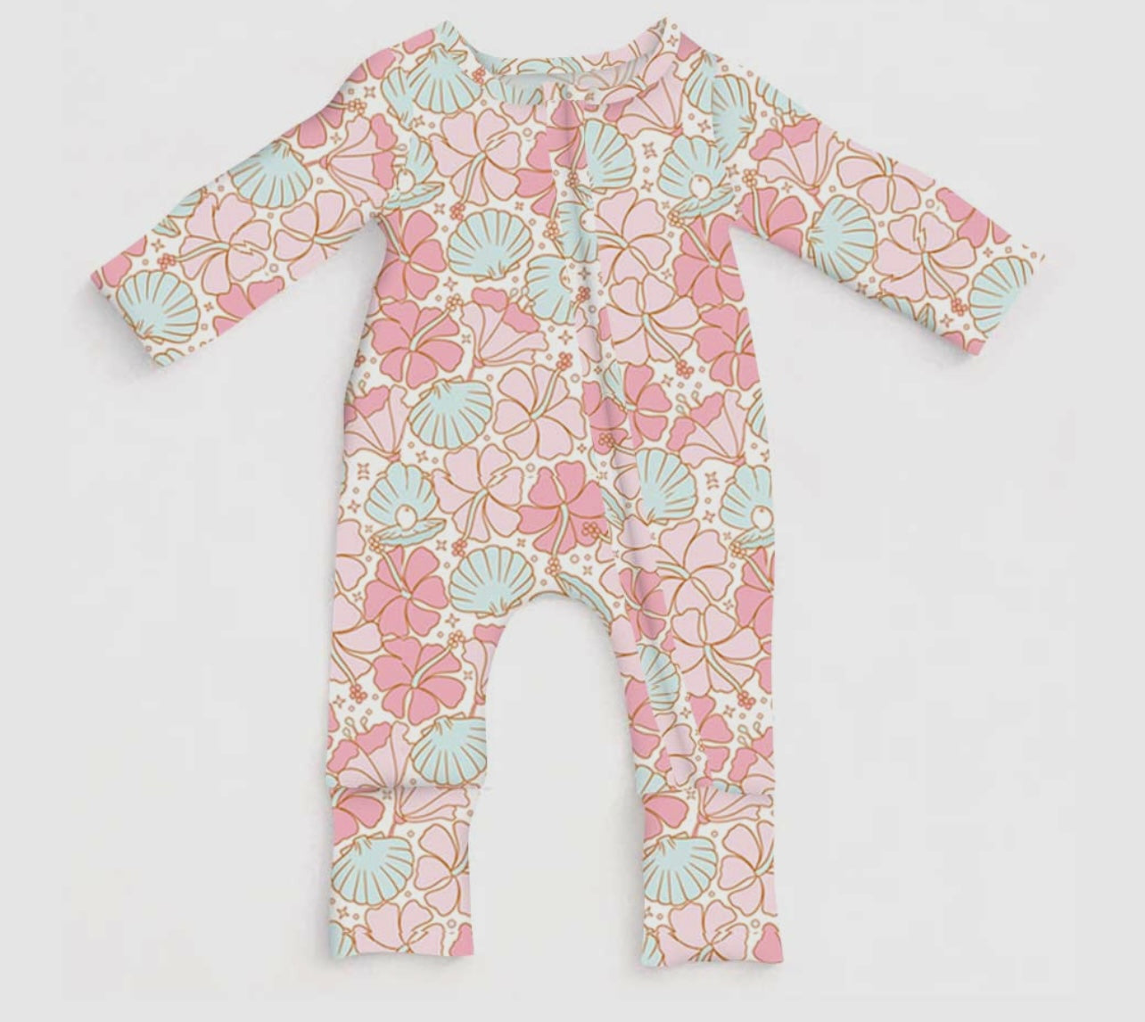 Sea Garden Bamboo Onesie