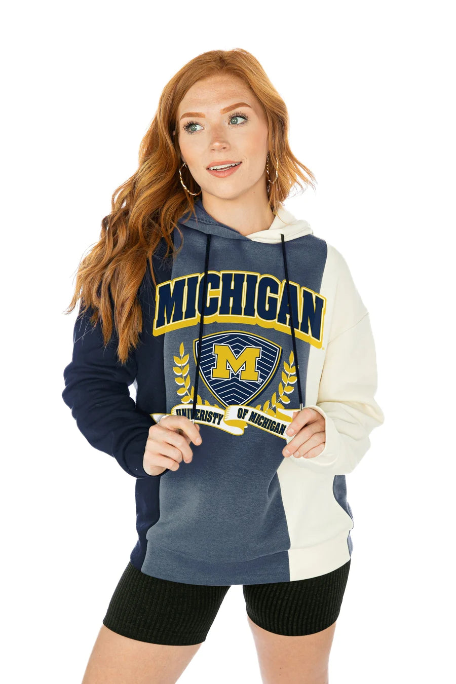 Wolverines Color Block Hoodie