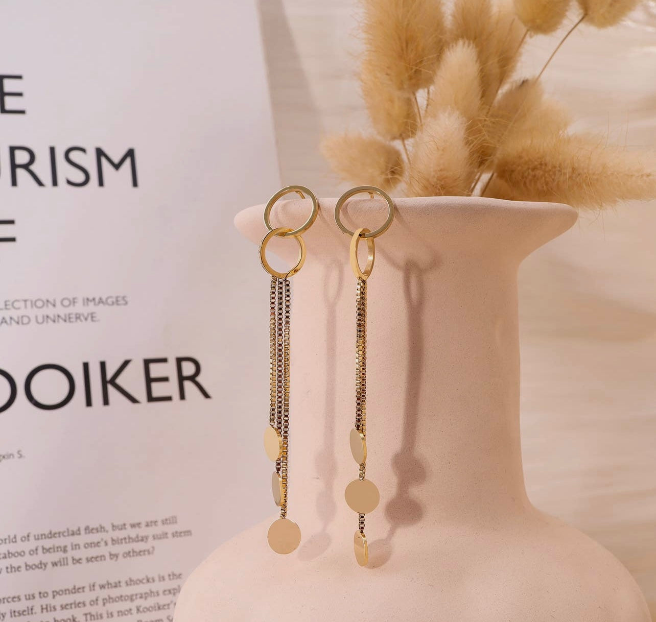 Circle Pendant Earrings