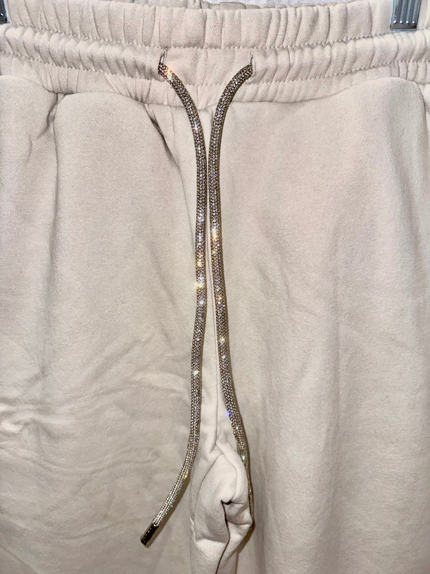Joggers w/ Rhinestone Strings