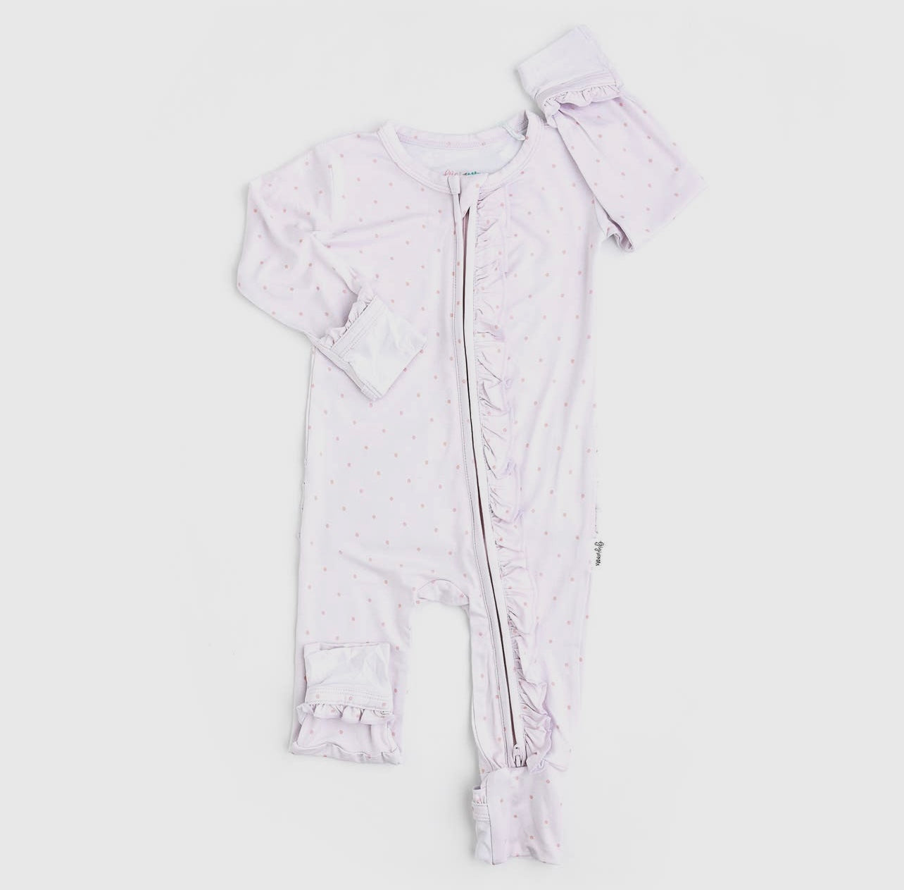 Pink Dot Bamboo Onesie