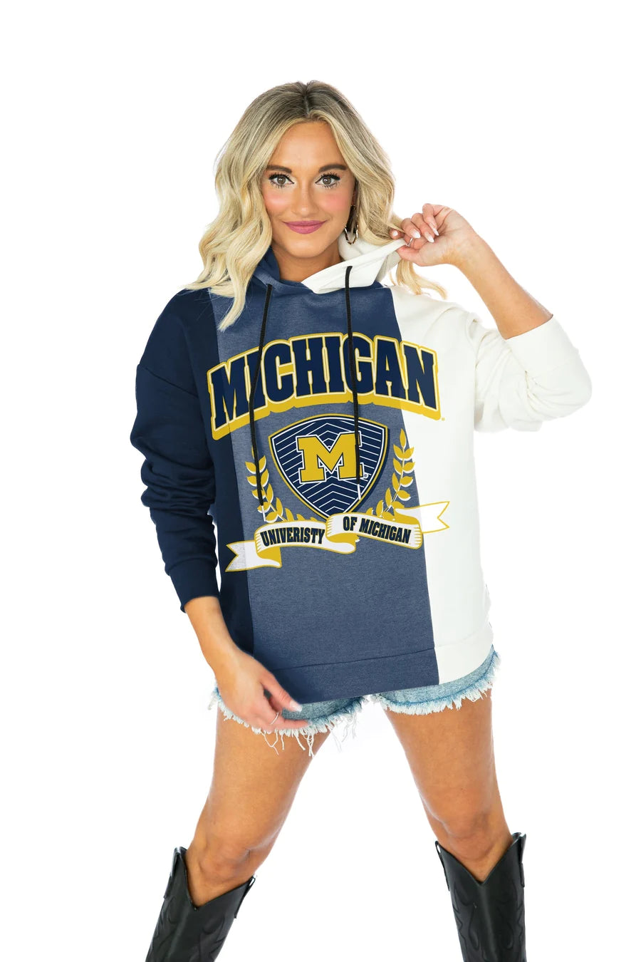 Wolverines Color Block Hoodie