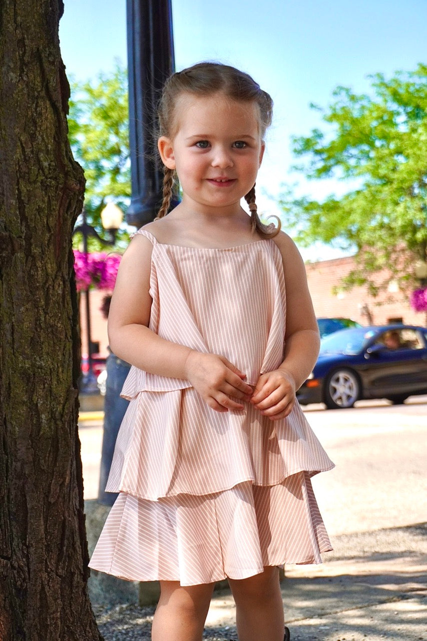 Toddler Layered Pink Dress