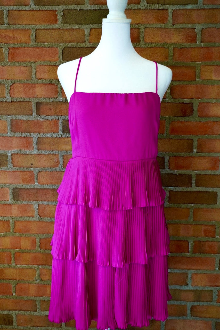 Pink Pleated Dress