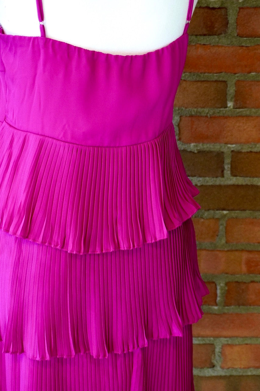 Pink Pleated Dress