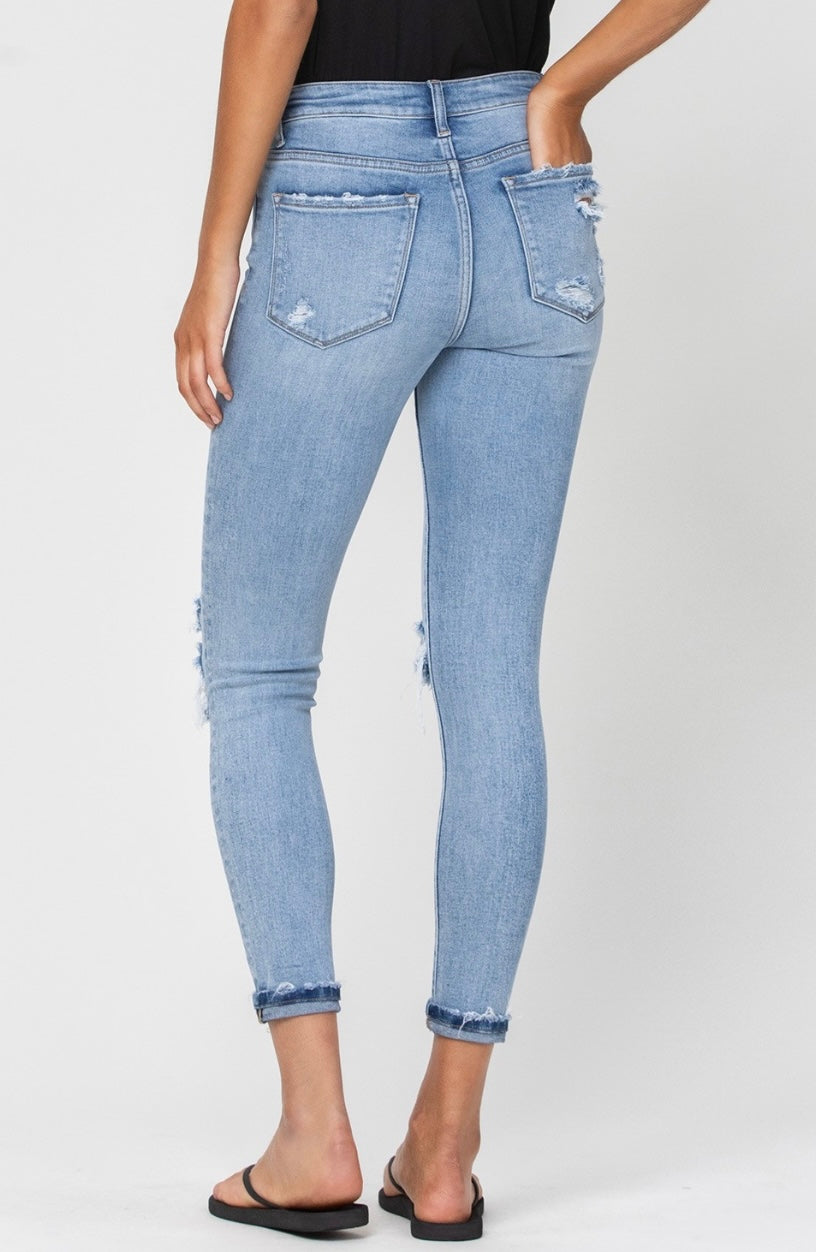 Haylie High Rise Button Fly Jeans