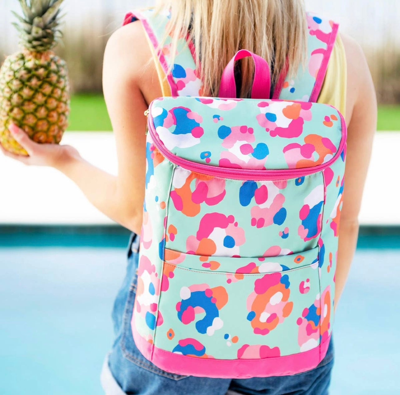 Bright Print Cooler Backpack